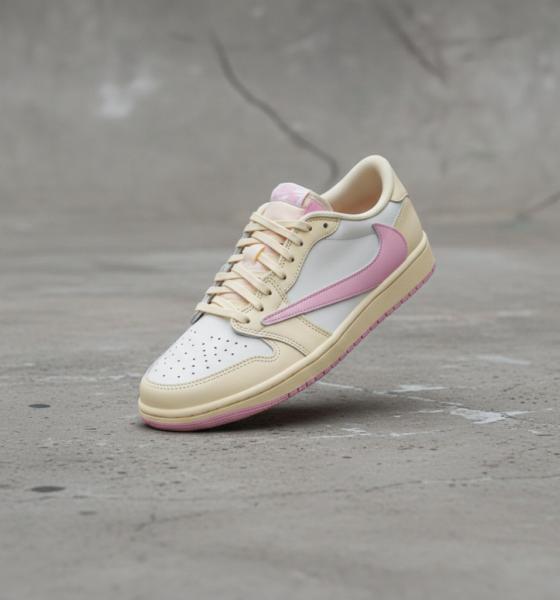 travis scott jordan 1 low shy pink from the pink pack raffles